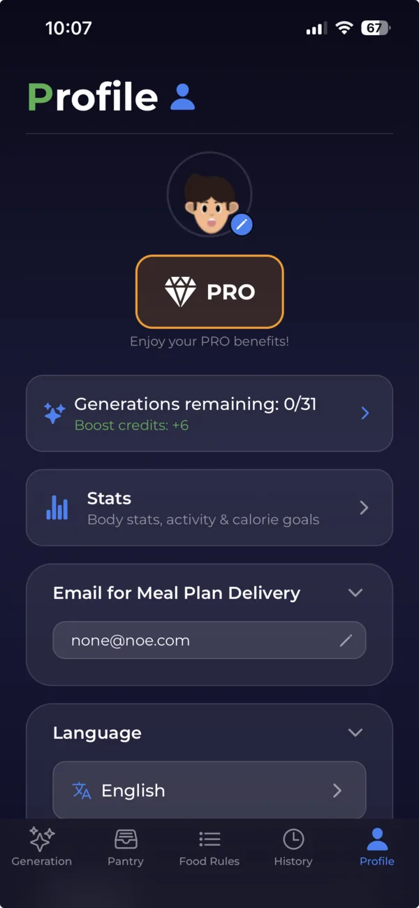 Goal Settings